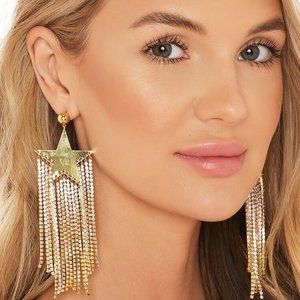 Star Embellished Earrings- Never been worn!